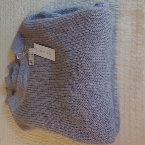 NWT Women's TopShop Lilac Wool Blend Crew Neck Sweater Size Medium - Picture 4 of 5